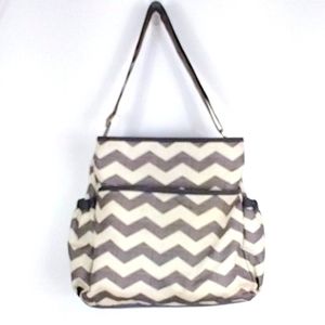 Sold Tote Bag Gray & White Stroller Bag with Extra Large Compartments